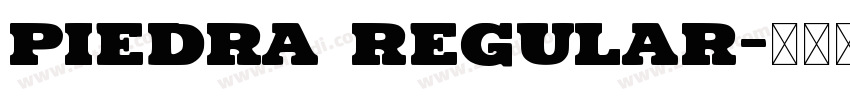 Piedra Regular字体转换